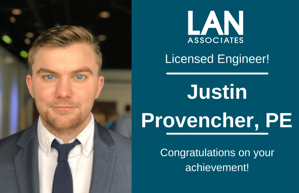 LAN Engineer Justin Provencher Receives License