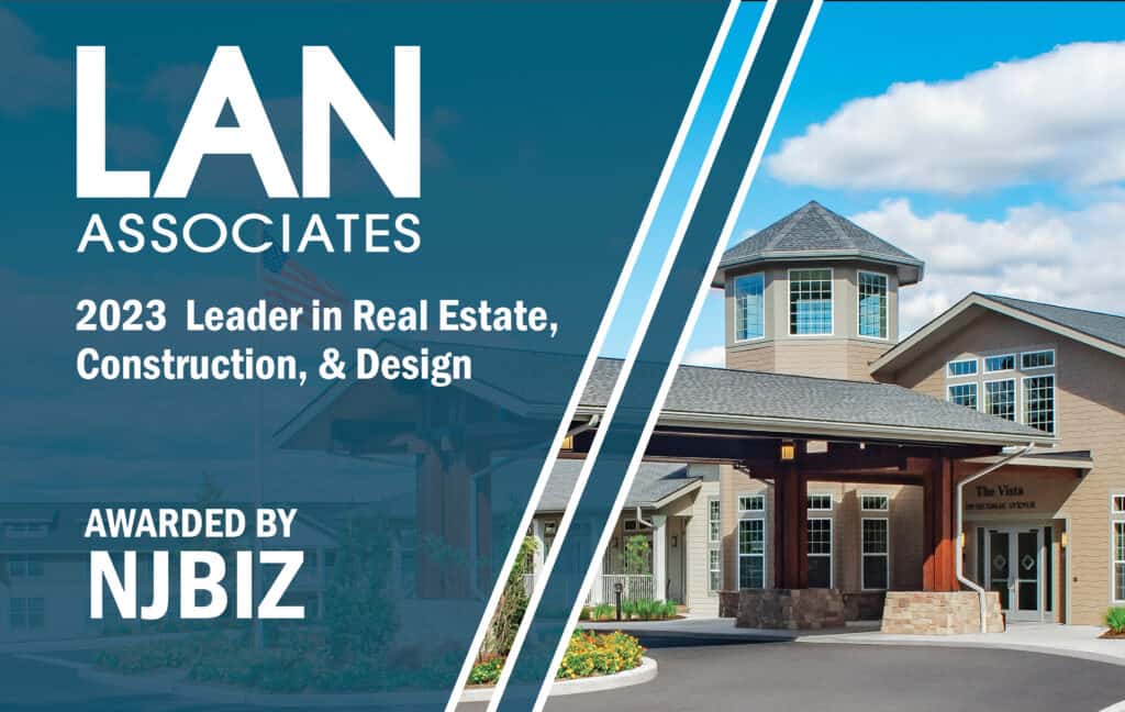 LAN Associates 2023 NJBIZ Leaders in Real Estate, Construction, and Design